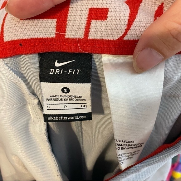 Nike Baseball Pants Small Gray Red Stripe - Picture 7 of 7